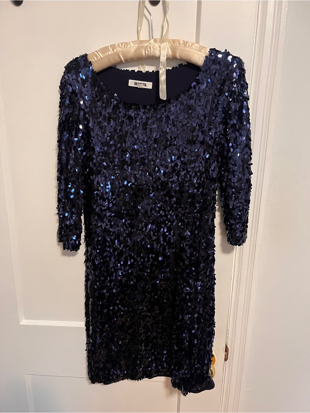 BB Dakota Woman's Navy Blue Sequin Dress
